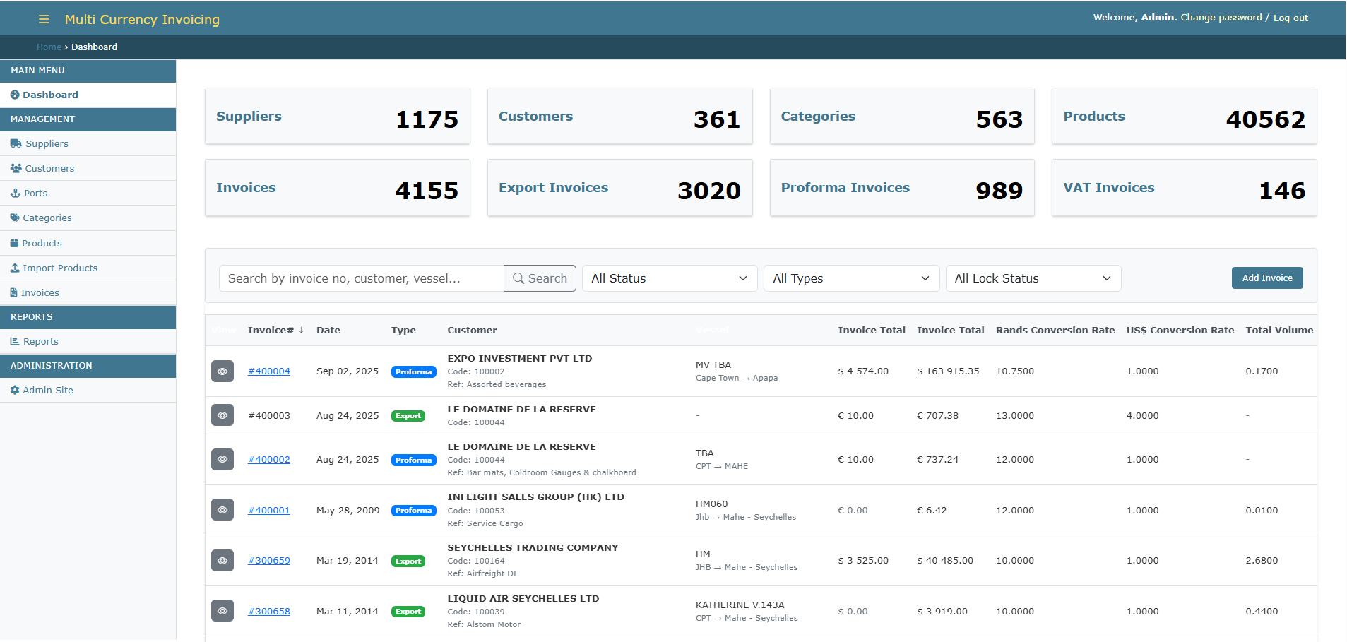 Multi Currency Invoicing